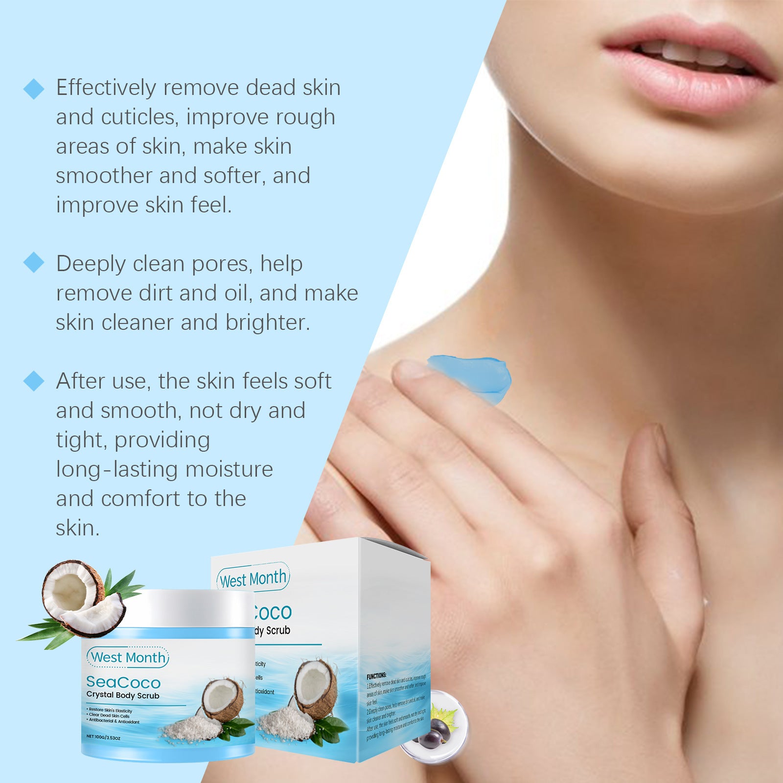 Exfoliating Facial Scrub Clear Body Softening Skin