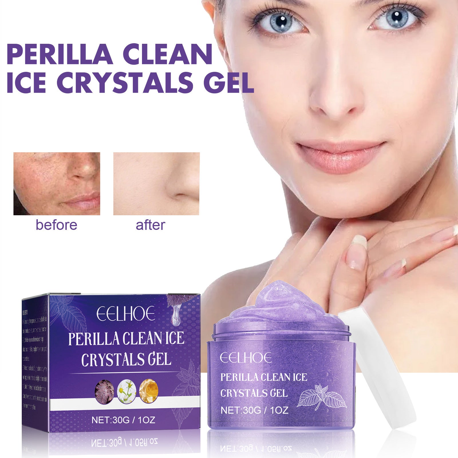 Clear Clean Ice Crystal Gel Whitening Skin Gel